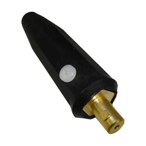 WeldingCity Dinse-type (50mm) Cable Adapter Plug Connector with Gas-through for Air-cooled TIG Welding Torch 9-series and 17-series