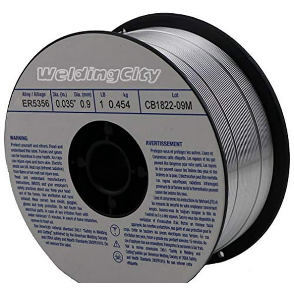 WeldingCity ER5356 Aluminum MIG Welding Wire 1-Lb Spool 0.045 (1.2mm)