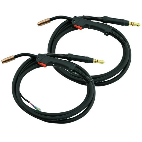 WeldingCity Pack of 2 MIG Welding Gun 150-amp 12-ft Torch Stinger Replacement for Lincoln Magnum 100L (K530-5 Spade Terminals)