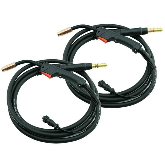 WeldingCity Pack of 2 MIG Welding Gun 150-amp 12-ft Torch Stinger Replacement for Lincoln Magnum 100L (K530-6 Amphenol Terminals)