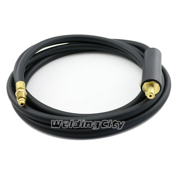 WeldingCity TIG Welding Torch Air-cooled WP-26 (200-amp) Power Cable Hose 46V30 (25-ft) and Dinse-type 35-50mm 1/2"-pin Gas-thru Adapter