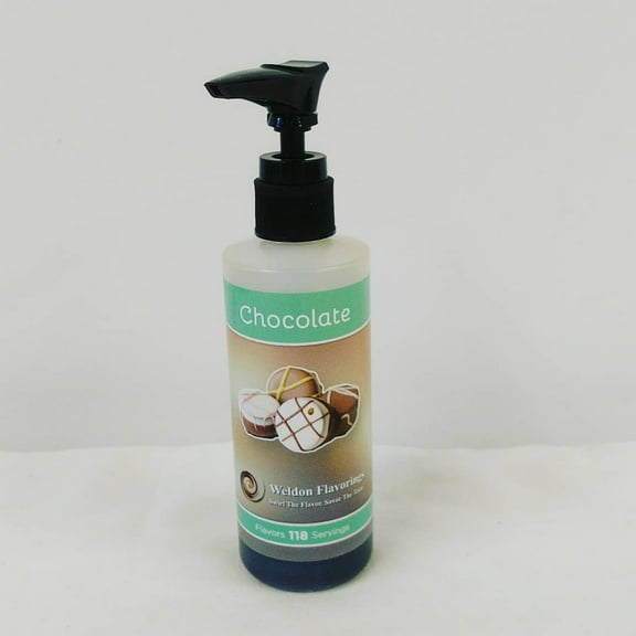 Weldon Flavorings, Chocolate Unsweetened Coffee Flavoring (Includes Pump)