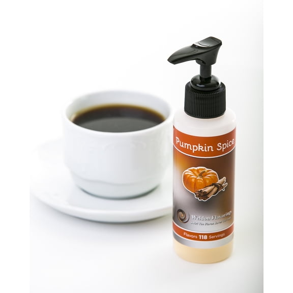 Weldon Flavorings, Pumpkin Spice Unsweetened Coffee Flavoring (Includes Pump)