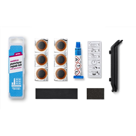 Weldtite Airtite Puncture Repair Kit With Tyre Levers.
