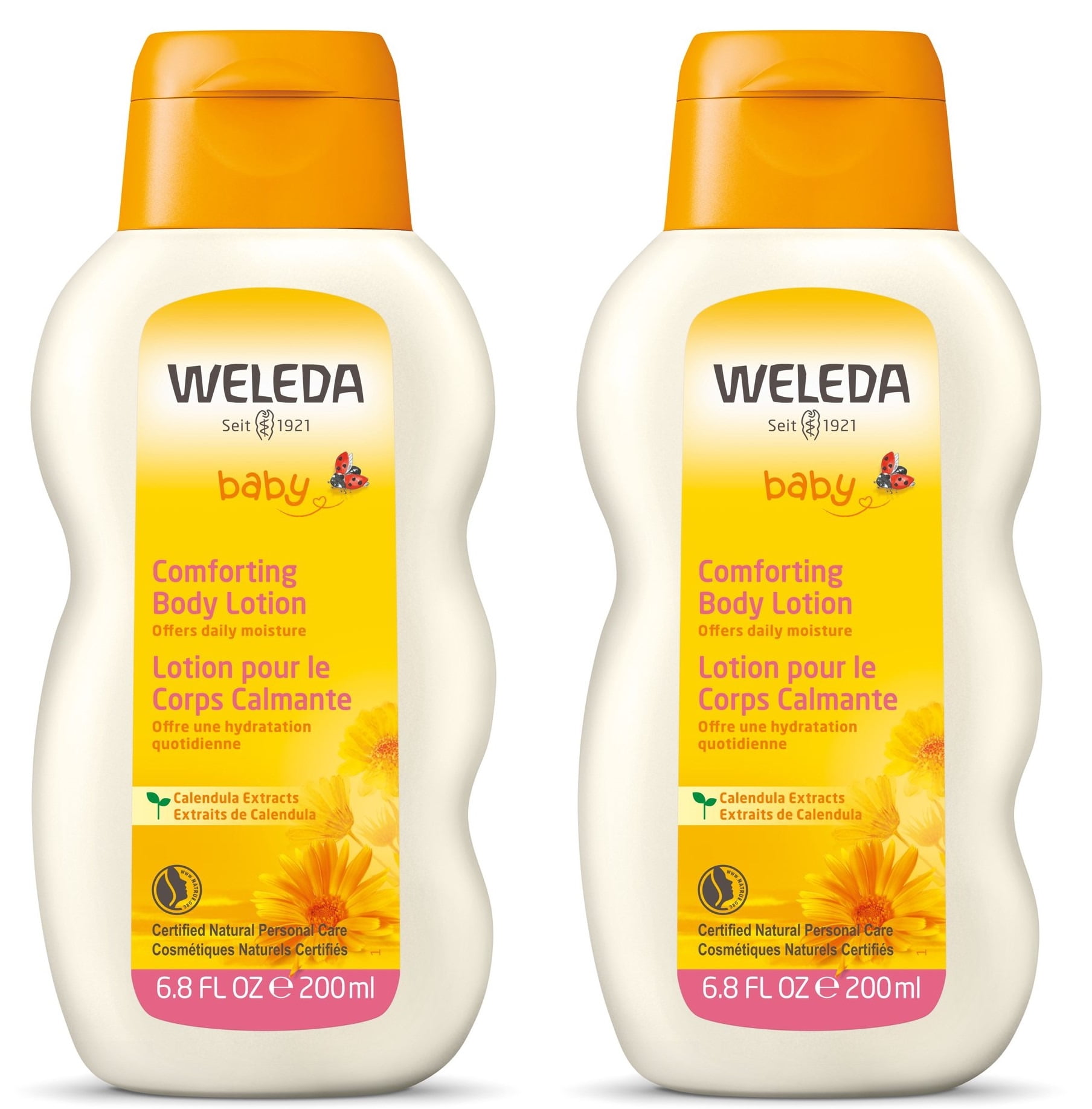 Weleda Baby Comforting Body Lotion with Calendula Extracts, 6.8 fl oz(Pack of 2 )