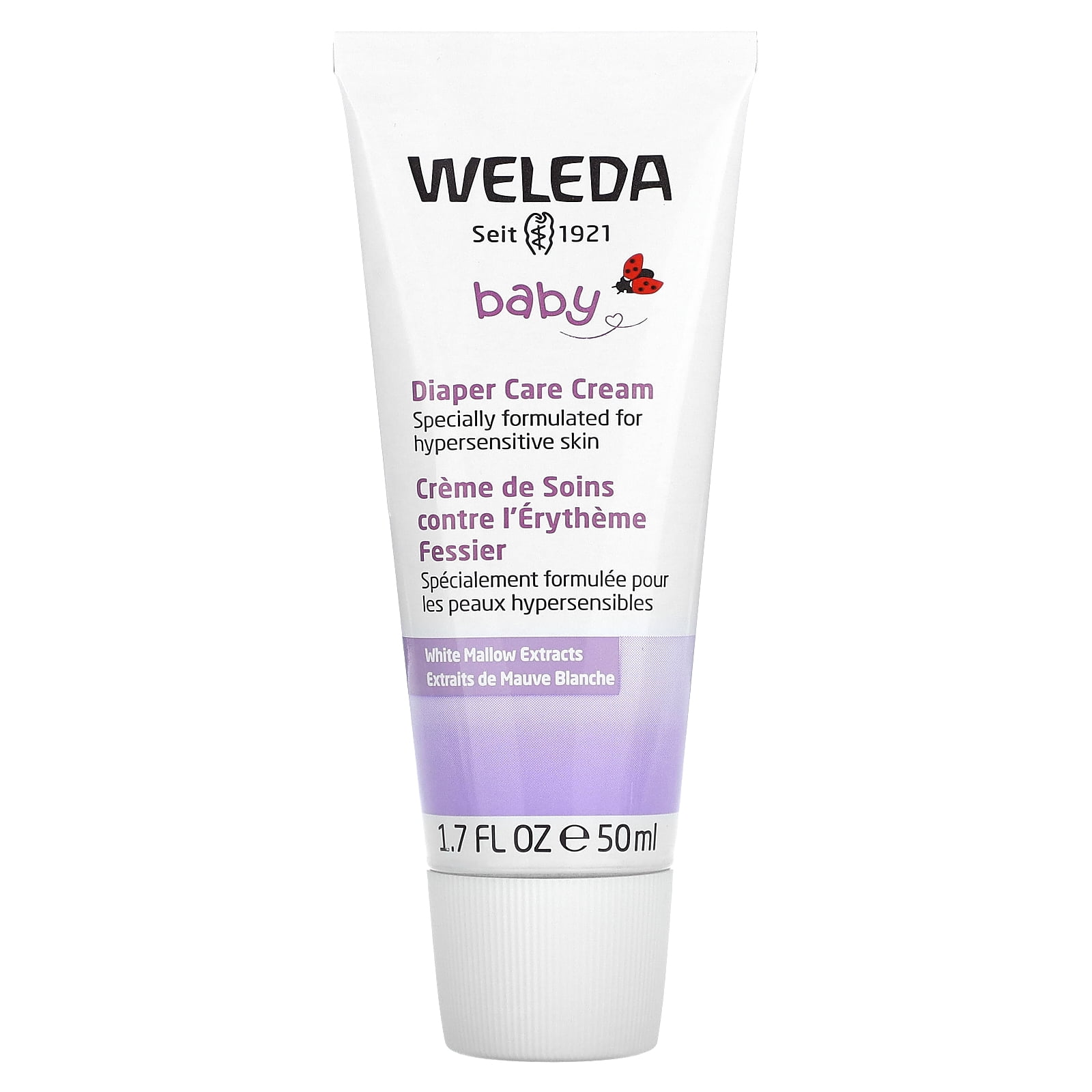 Weleda Baby, Diaper Care Cream, White Mallow Extracts, 1.7 fl oz (50 ml