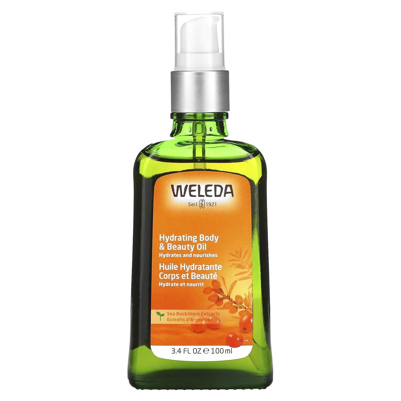 Weleda Hydrating Body & Beauty Oil, Sea Buckthorn Extracts, 3.4 fl oz