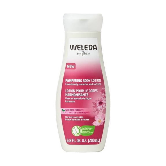 Weleda Pampering Body Lotion, Wild Rose Extracts, 6.8 fl oz (200 ml)