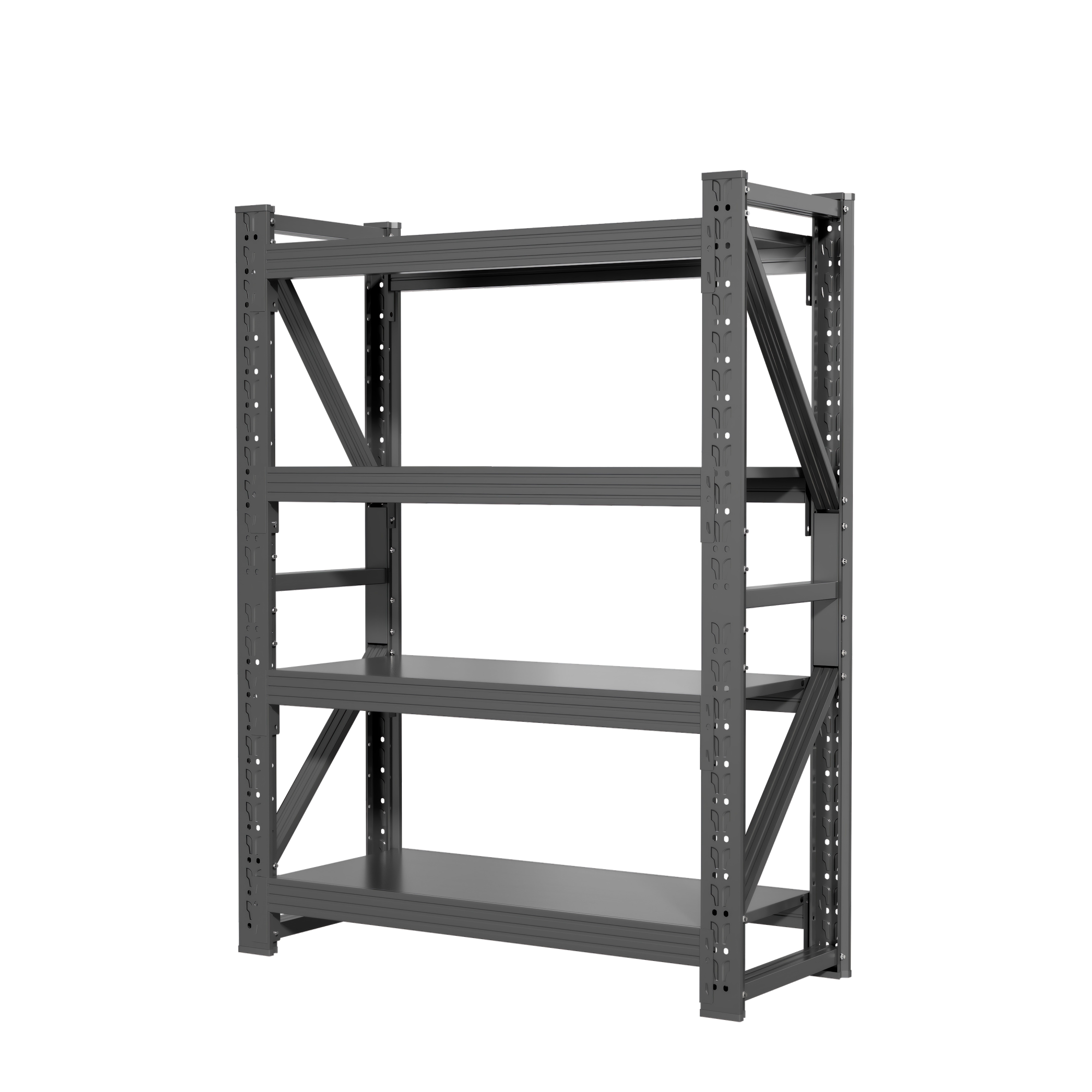 Welfiya Garage Shelves Heavy Duty, 3500LBS 4-Tier Metal Adjustable Shelf