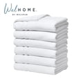 thumbnail image 1 of Welhome 6 Pack 100% Cotton Multipurpose Commercial Wholesale Oversized Bath Towels Set, White, 580 GSM, Bulk Towels, Soft, Durable & Absorbent Bathroom Towels, 1 of 8