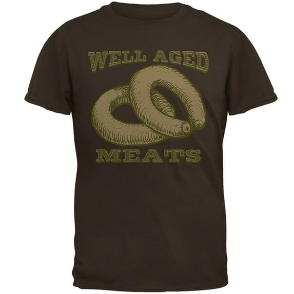 Well Aged Meats Mens T Shirt Brown 2XL