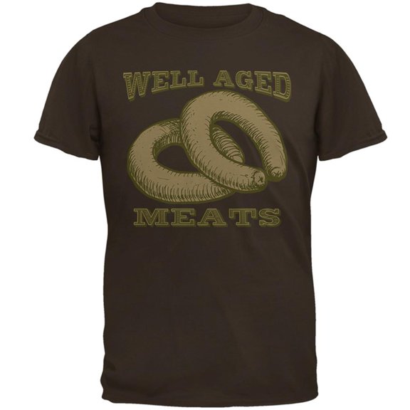 Well Aged Meats Mens T Shirt Brown LG