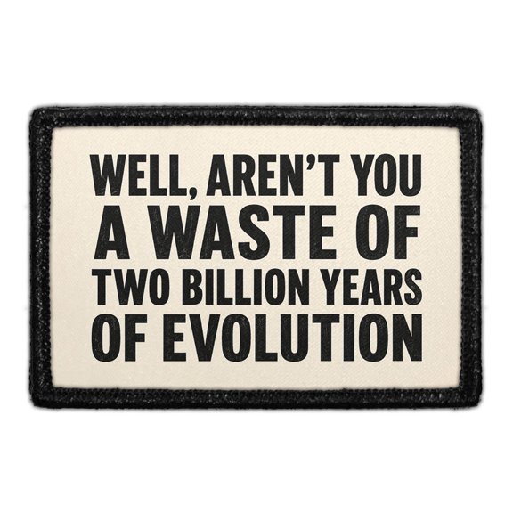 Well, Aren't You A Waste Of Two Billion Years Of Evolution - Removable Patch