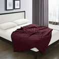 thumbnail image 1 of Well Being 12lbSoft Weighted Blanket, Full, Burgundy, 1 of 6