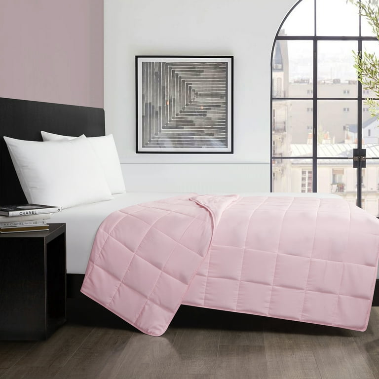 Well Being 12lbSoft Weighted Blanket Full Pink Walmart
