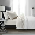 thumbnail image 1 of Well Being Sweet Home Collection 4-Piece Off-White Polyester/Microfiber Sheet Sets, Queen, 1 of 5