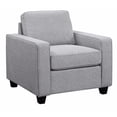 thumbnail image 1 of Well Designed Minimalistic Upholstered Chair, Gray, 1 of 1