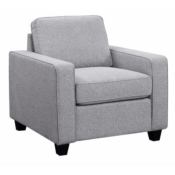Well Designed Minimalistic Upholstered Chair, Gray