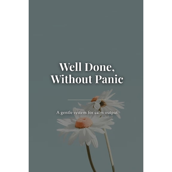Well Done, Without Panic: Done Without Panic, (Paperback)