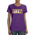 thumbnail image 1 of Well Dressed Animals Portrait T-Shirt Women -Victoria Borges Designs, Female x-Large, 1 of 4