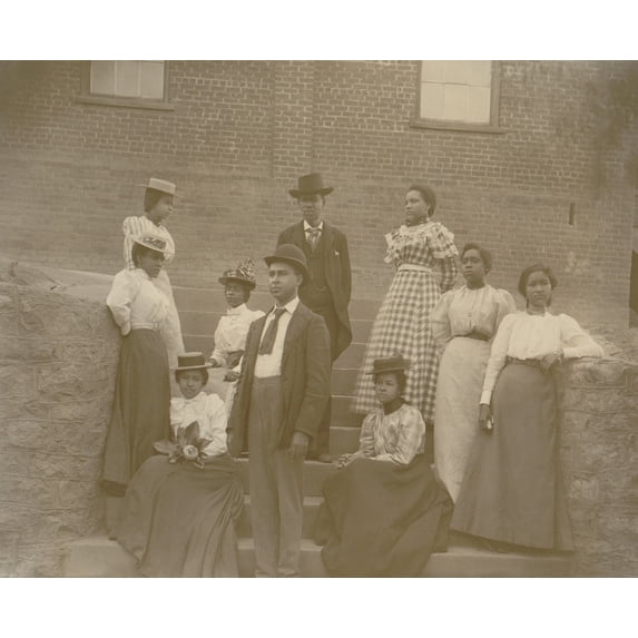 Well Dressed Young African American Men And Women History (24 x 18)