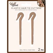 Well & Good Hair Tie Cutters, 2 Pack, Safe Elastic Removal Tool