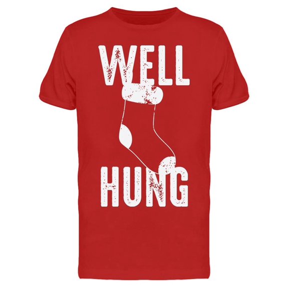 Well Hung Christmas Stocking Men's T-shirt