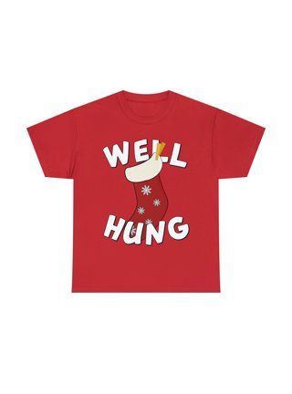 I'm well hung (snagged) funny fishing graphic design T-Shirt