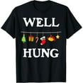 thumbnail image 1 of Well Hung Funny Dirty Christmas T-Shirt, 1 of 6