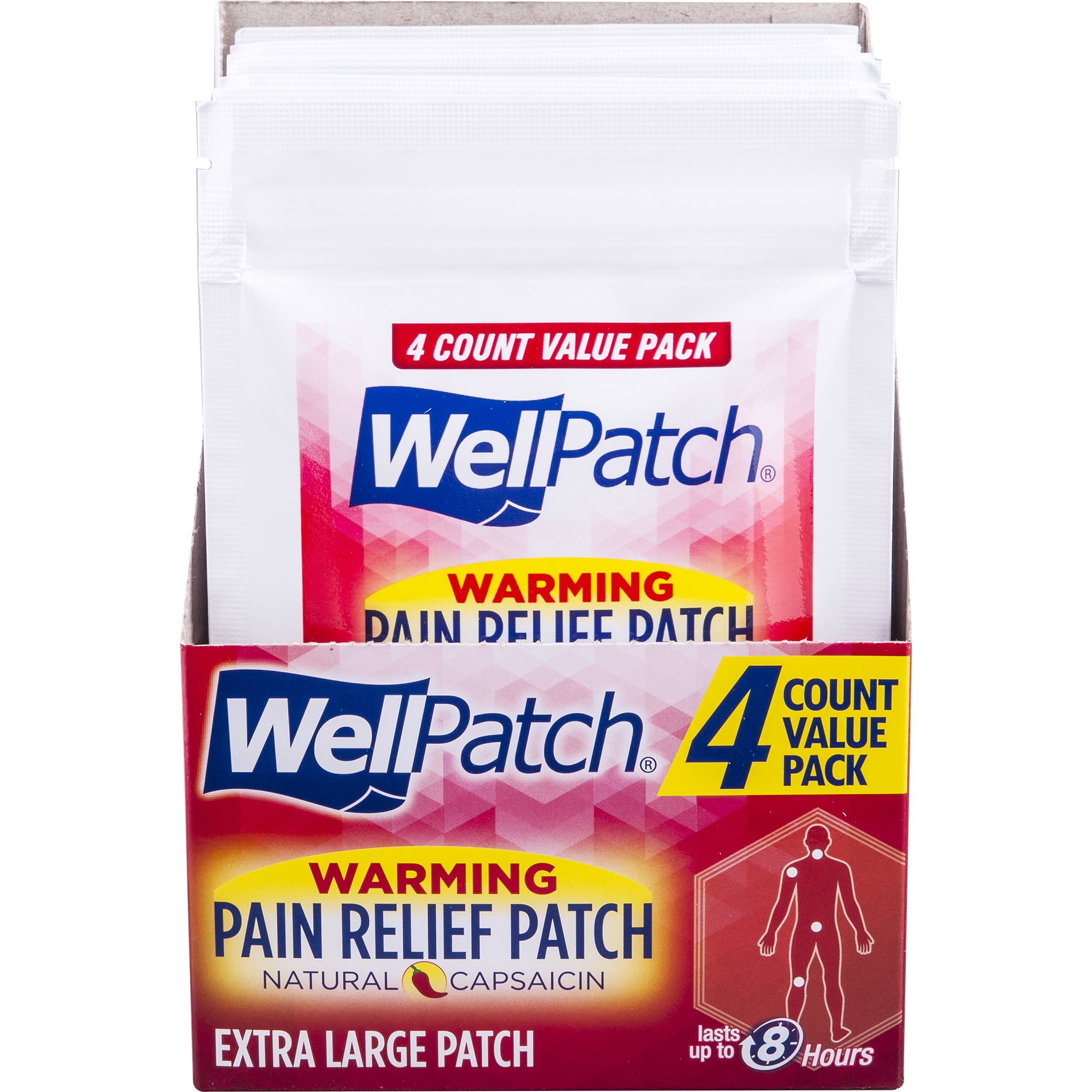 Buy WellPatch Capsaicin Pain Pads, Box of 4 - 3/4x 7- Pack of 5