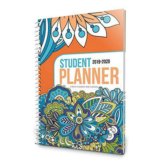 Pre-Owned Well Planned Day, Student Planner Dazzling Doodles, July 2019 - June 2020 Paperback