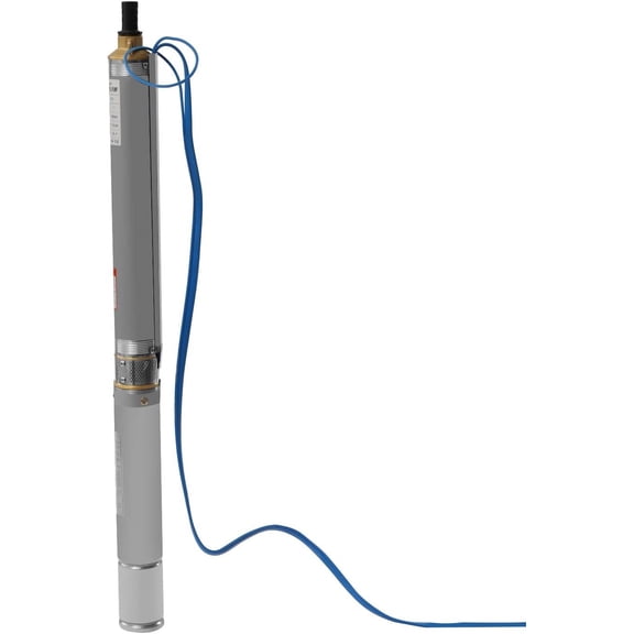 Well Pump Submersible Pump, 3" OD Pipe 110V/60HZ 0.37KW 0.5HP Stainless Steel Submersible Well Pump, 1" Outlet Submersible Bore Pump with Control Box for Agriculture Industrial Garden Home