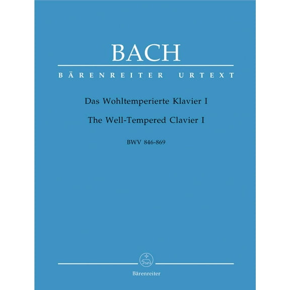 Well-Tempered Clavier I:48 Preludes and Fugues BWV 846-869 for Keyboard (Piano)