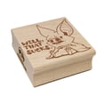 thumbnail image 1 of Well That Sucks Vampire Bat Cute Square Rubber Stamp Stamping Scrapbooking Crafting - Small 1.25in, 1 of 7