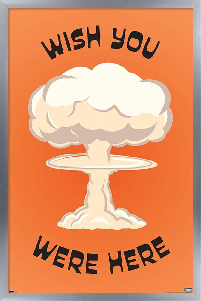 Well This Is Awkward - Wish You Were Here Wall Poster, 14.725" x 22.375" Framed