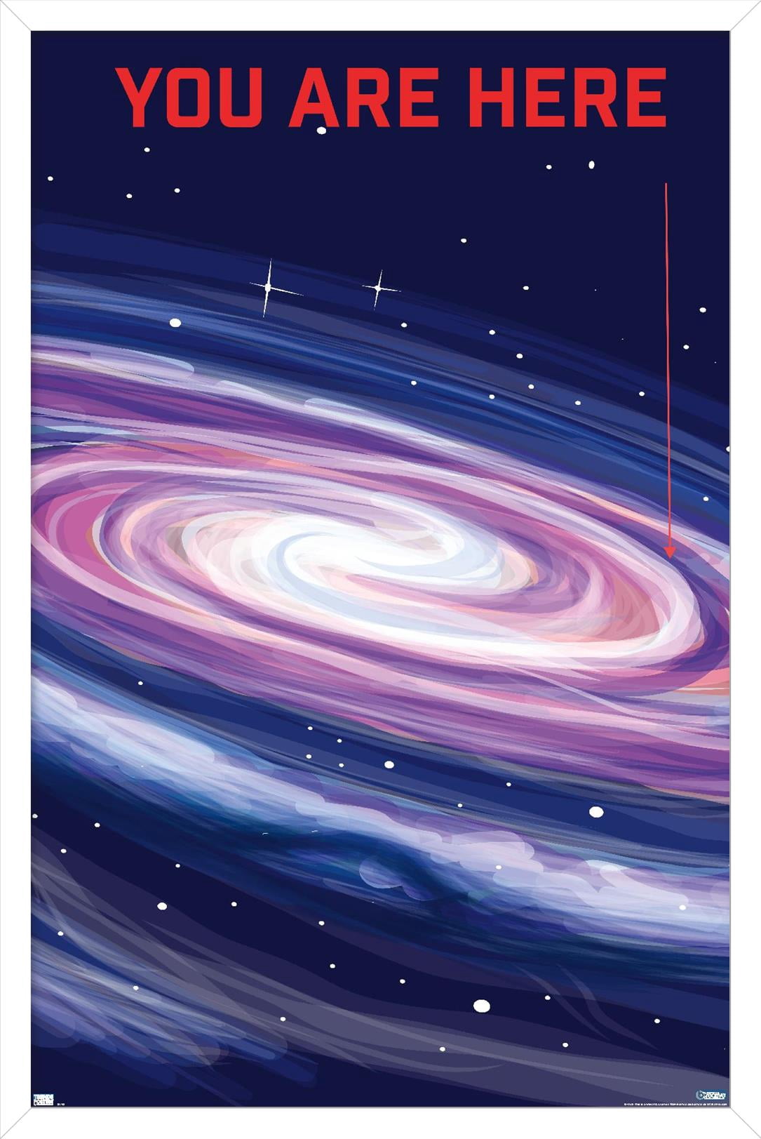 Well This Is Awkward - You Are Here Wall Poster, 14.725" x 22.375" Framed