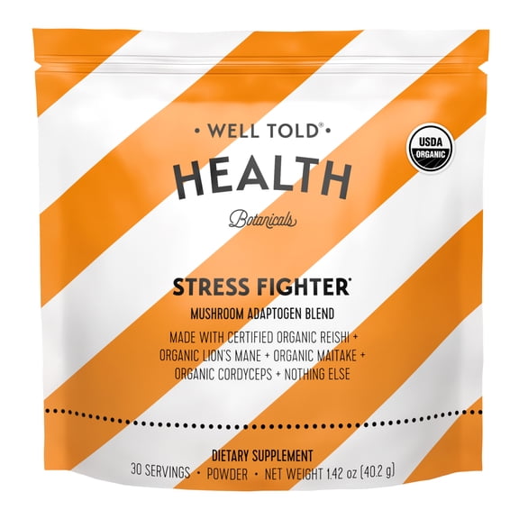 Well Told Health Stress Fighter Mushroom Adaptogen Blend (30 Servings)