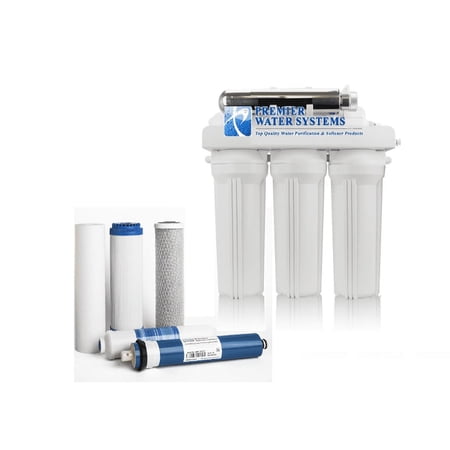 Well Water RO Reverse Osmosis Water System 6 Stage Permeate Pump UV Scale reduction price history and forecast - Premier Water Systems WWROPPUVSR-50