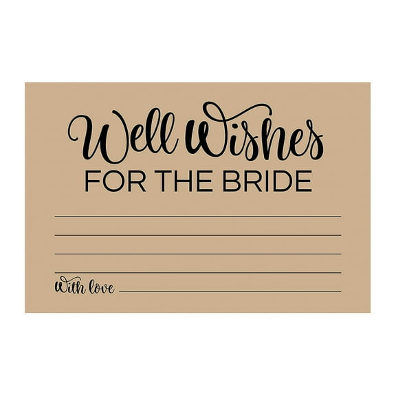 Well Wishes For The Bride 24Pc - Stationery - 24 Pieces