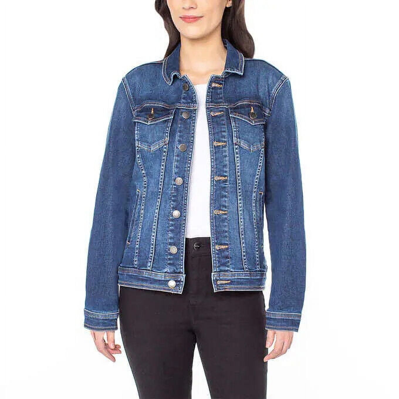 Well Worn Ladies Denim Jacket Dark Blue Medium