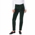 thumbnail image 1 of Well Worn Ladies' High Rise Luxe Velvet Tapered Pants | Green, 4/27, 1 of 8