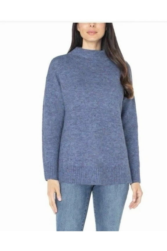 Ladies' Size Medium (8-10) Nep Yarn Sweater, Blue