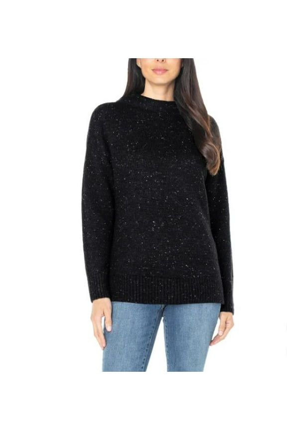 Ladies' Size X-Small (0-2) Nep Yarn Sweater, Black
