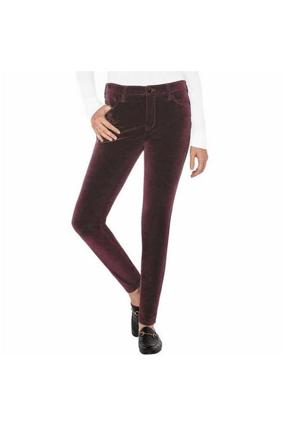 Ladies' Pant High-Rise Luxe Velvet Tapered Pant 1628434 (Purple 8/29)