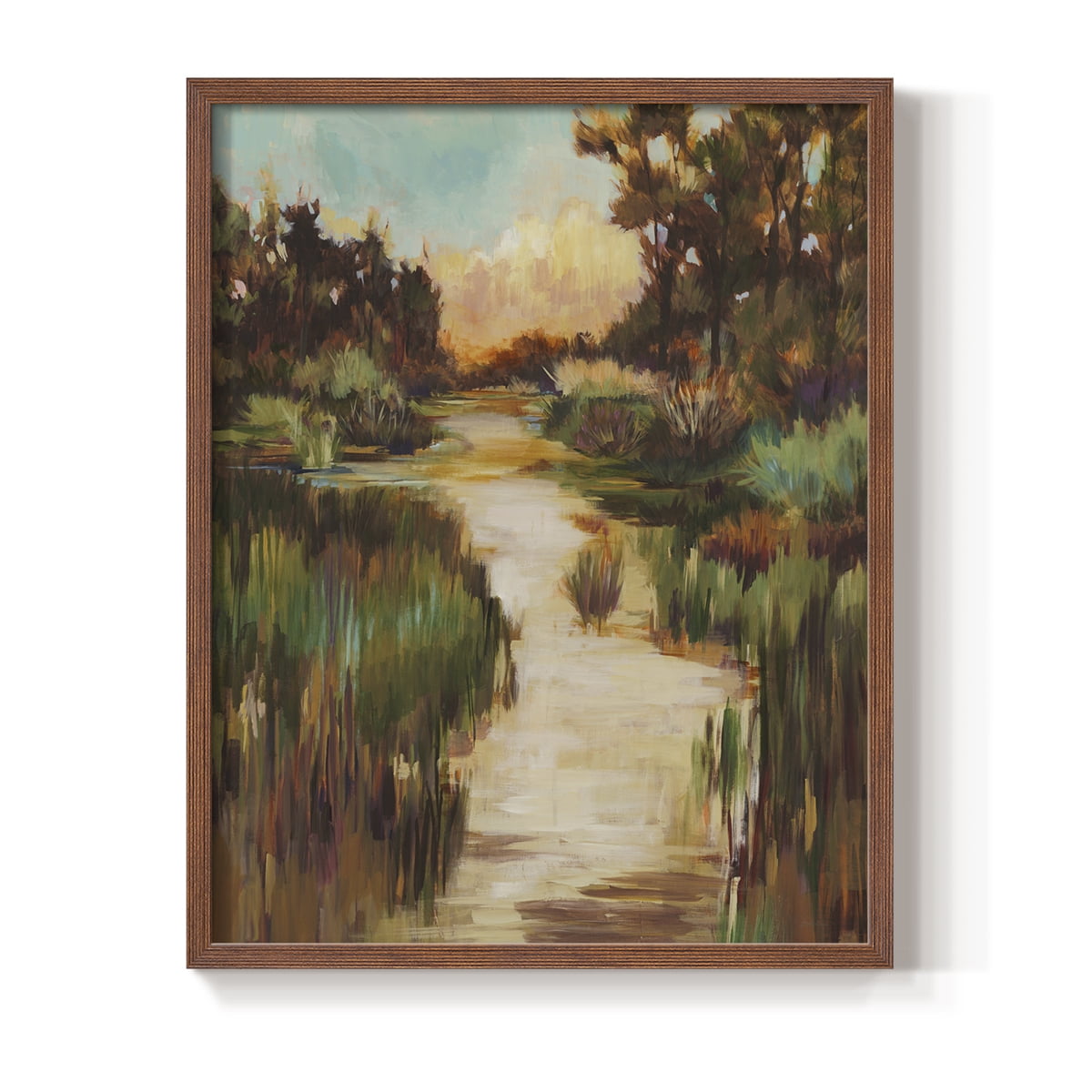 Well Worn Path Framed Print in Brown Solid Wood 11 x 14 Framed Print