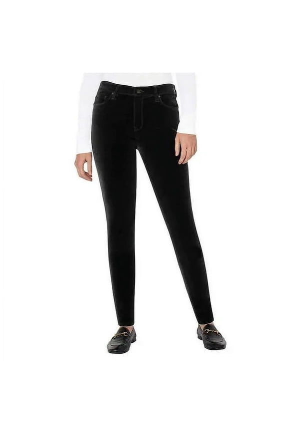 Women's Corduroy Skinny Pants, Black