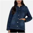 thumbnail image 1 of Well Worn Women's Denim Chore Jacket, Comfort Stretch Heavyweight Blue Medium, 1 of 3