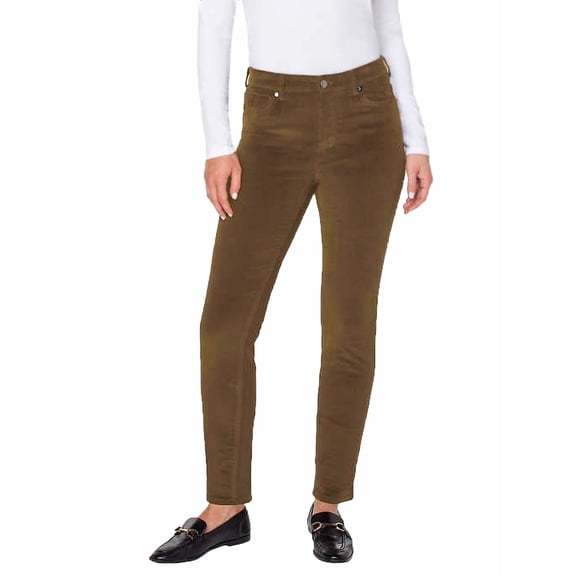 Well Worn Women's High Rise Corduroy Skinny Pant (Tan, 8/29)