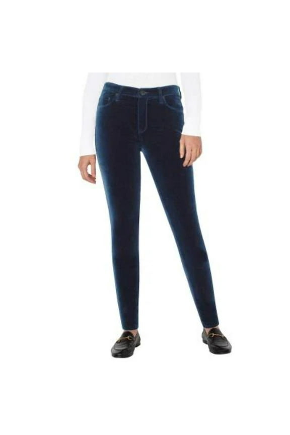 Well Worn Women's Pants High-Rise Luxe Velvet Tapered Leg 1628434 New