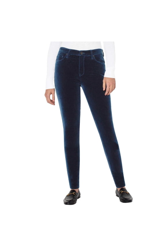 Womens' Velvet Pants, Blue, 8/29